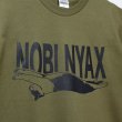 画像10: 猫あるあるTシャツ「NOBI NYAX（カーキ）」 (10)