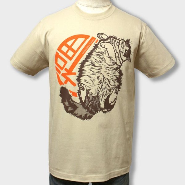 画像1: 猫あるあるTシャツ「福ふく」 (1)