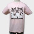 画像1: 猫あるあるTシャツ「わた毛」ベビーピンク (1)